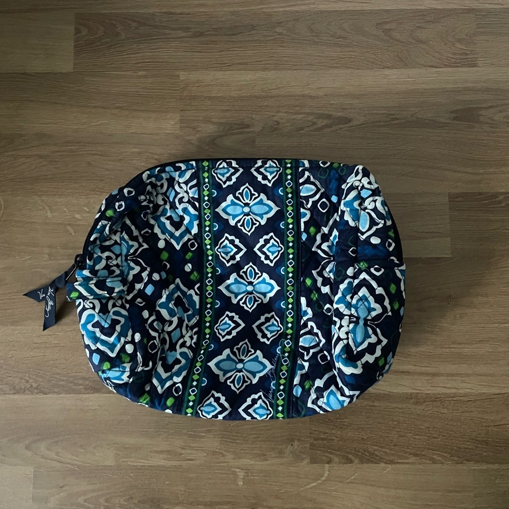 Vera Bradley Blue and Green Cosmetic Bag